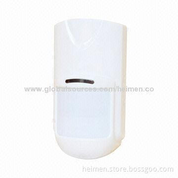 Wide Angle Wired PIR Alarm Sensor, Double Temperature Compensation, Wall/Comer Mounted